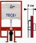 9300500 TECEprofil Модуль 8см для підвісного унітазу, бачок Octa II (+2шпильки М12 з гайками), 1120 - 1