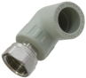 Кутник PP-R 90° з накидною гайкою KAS 9630003 20х1/2" - 1