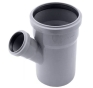 Трійник каналізаційний внутрішній Plastimex Т1050 ПП 110х50мм 45° - 1