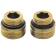 Ніпель латунний перехідний HERZ 1300231 2шт 1/2"х3/4" - 1