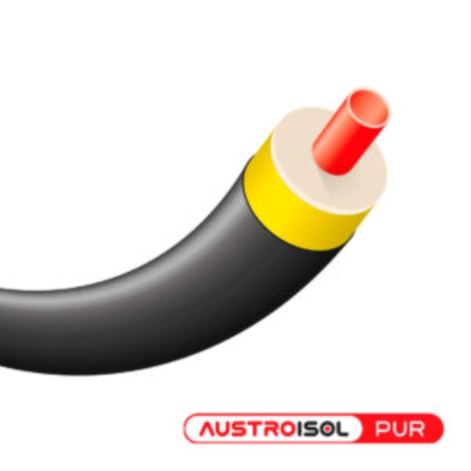 AP160190H6 AustroISOL PUR труба одинарна попередньоізольована PE-Xa, SDR11 160/1х90x8,2 - 1