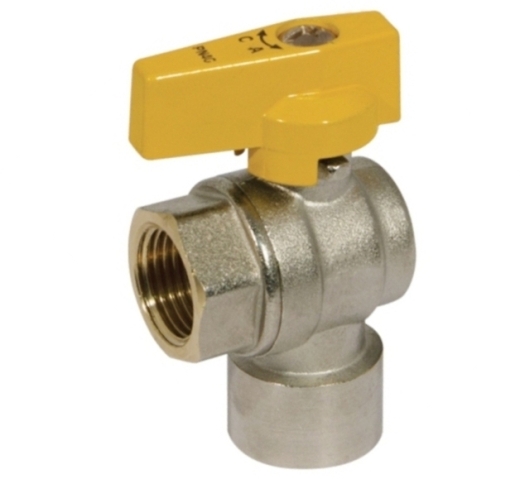 Кран кульовий для газу IVR 110 кутовий 1/2"х1/2"ВВ - 1
