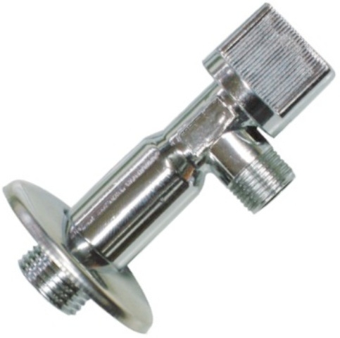 Кран кутовий приладовий IVR 297 з розеткою та флажком 1/2"х1/2"ЗЗ - 1