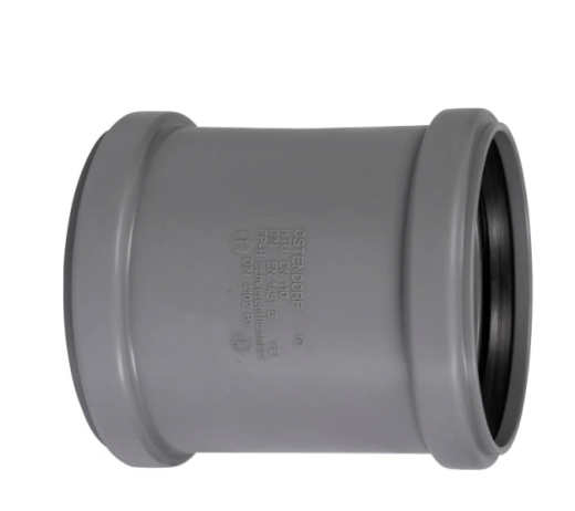 Муфта канализационная внутренняя Ostendorf HT Safe 175500 ПП 110 мм надвижная - 1