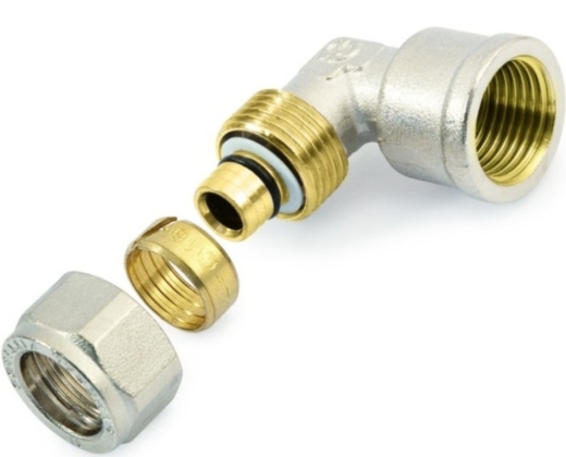 Кутник з внутрішньою різьбою General Fittings 530022N041620A 16х1/2" - 1