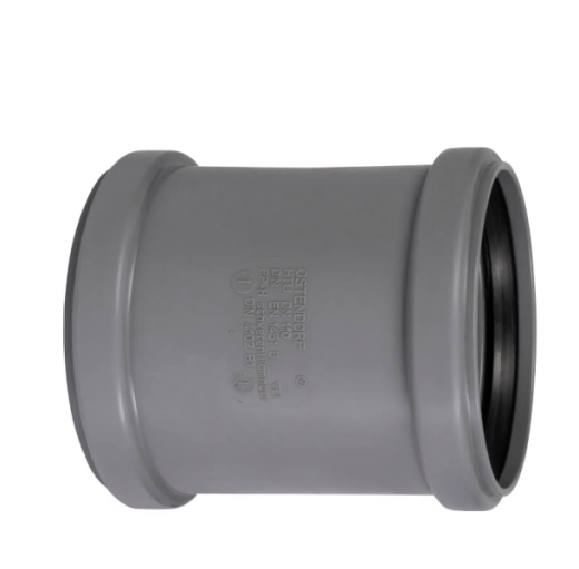 Муфта канализационная внутренняя Ostendorf HT Safe 176500 ПП 125 мм надвижная - 1