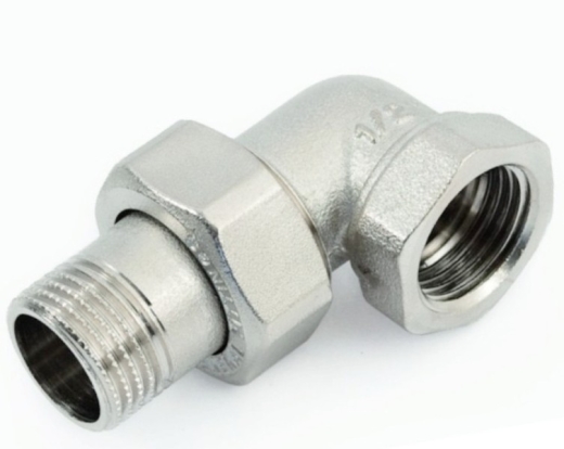 Американка General Fittings кутова нікельована DN15 1/2" ВЗ 2700.A4N - 1