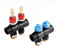 Модуль підключення колектора TECEfloor 77390020 для поверхневого опалення на 2 контура  з витратомір