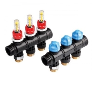 Модуль підключення колектора TECEfloor 77390030 для опалення на 3 контура з витратомірами