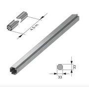 9000000 Профільний елемент 33x33mm (0,5м/п)*