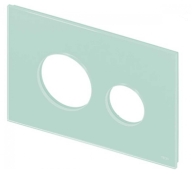 Лицьова панель для панелі змиву унітаза TECEloop 9240670 м'ятно-зелене скло