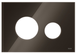 Лицьова панель для панелі змиву унітаза TECEloop 9240678 кавово-коричневе скло