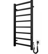 2.2.1705.03.BM Рушникосушка Токіо-I  800х400/80 електр. TR К чорний мат