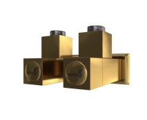 4.0.0201.56.GB Кран кутовий профільний золото сатин