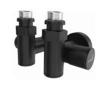 4.0.0501.56.BP Кран кутовий під ТЕН чорний мат