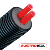 A090220 AustroISOL труба подвійна попередньоізольована PE-Xa, SDR11 90/2х20x1,9
