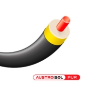 AP180125H6 AustroISOL PUR труба одинарна попередньоізольована PE-Xa, SDR11 180/1х125x11,4