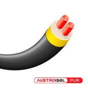 AP200275H6  AustroISOL PUR труба подвійна попередньоізольована PE-Xa, SDR11 200/2х75x6,8