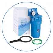 Корпус фільтра Aquafilter FH10B1-B-WB Big Blue 10" з манометром Корпус фільтра Aquafilter FH10B1-B-WB Big Blue 10" з манометром