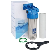 Фільтр Aquafilter FHPR1-B1-AQ з клапаном збосу тиску під картридж 2.5"х10" підключення 1" Фільтр Aquafilter FHPR1-B1-AQ з клапаном збосу тиску під картридж 2.5"х10" підключення 1"
