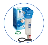 Корпус фільтра Aquafilter FHPR1-3V-R 10" з промиванням підключення 1" Корпус фільтра Aquafilter FHPR1-3V-R 10" з промиванням підключення 1"