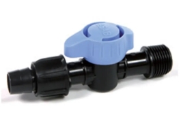 0222101600B	Кран для крапельної стрічки з зовн.різьбою. 16х1/2" SAB