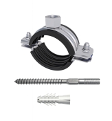 MCS-38SKS  (1 1/4" 38-45мм) КОМПЛЕКТ  хомут мет.+ шуруп+дюбель (2в)