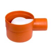 STY-651-3 Корпус трапа з горизонтальним випуском монтажна висота 80 мм, низький, з сухим сифоном