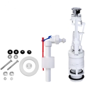 STY-731-М Монобочний компл.зливний механ.з двома кнопками, впускн.мех.з пластм.різьбою, монт.комплект