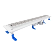 STY-B-70 Душовий канал з полірованою решіткою 800 мм "Бейсік" з "сухим" сифоном