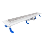 STY-D-70 Душовий канал з полірованою решіткою 700 мм"Каплі" з "сухим" сифоном