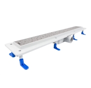 STY-D-90 Душовий канал з полірованою решіткою 900 мм"Каплі" з "сухим" сифоном