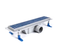 STY-F-40 Душовий канал з  решіткою 400 мм під плитку з "сухим" сифоном