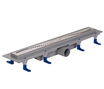 STY-SI-60 Душовий канал з полірованою решіткою 600 мм "Синус" з "сухим" сифоном