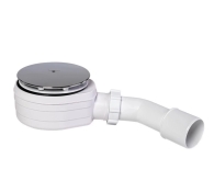 STY-ZA-90-K Сифон для душового піддону, 90 мм, DN50, хромований, низький, з гідрозатвором