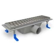 STY-М-50 Душовий канал з полірованою решіткою 500 мм "Медіум"  з "сухим" сифоном