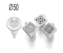 Трап прохідний Capricorn 9-2624-050-46-01-10 50мм з регульованою висотою 120х120мм