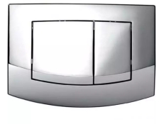 Панель змиву для унітазу TECEambia 9240226 подвійна хром глянцевий