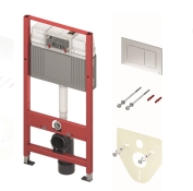 9400412 Комплект TECEbase (модуль+панель змиву TECEnow хром глянцевий+кріплення)