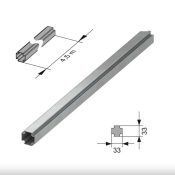 Труба профільна TECEprofil 9000000 оцинкована сталь 33х33мм 4.5м