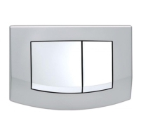 9240253	Панель змиву для унітазу TECEambia, пластикова, хром матовий, клавіші хром глянцевий