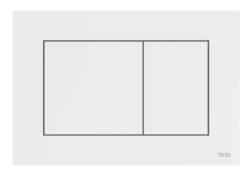 Панель змиву для унітазу TECEnow 9240405 подвійна пластикова біла антибактеріальна
