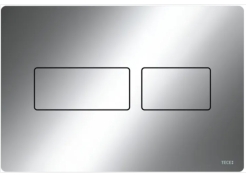 9240431 TECEsolid Панель подвійного змиву для унітазу, хром глянцевий