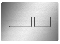 Панель змиву для унітазу TECEsolid 9240434 подвійна матова з нержавіючої сталі