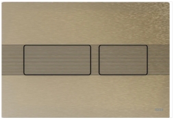 9240437 TECEsolid Панель подвійного змиву для унітазу, нікель, матова, із лінійною структурою