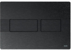 9240438	TECEsolid Панель подвійного змиву для унітазу,графіт, матова, із лінійною структурою