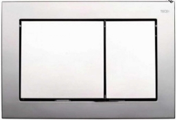 9240702	Панель змиву для унітазу TECEbase, пластикова, хром матовий