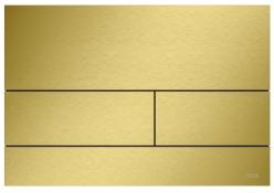 Панель змиву для унітазу TECEsquare II 9240838 подвійна з поверхнею PVD золото матове