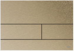 9240843 TECEsquare II Панель подвійного змиву для унітазу, нікель, матова