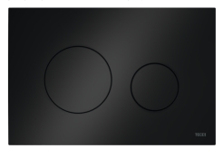 9240924 TECEloop Панель подвійного змиву для унітазу, пластикова, чорна глянцева